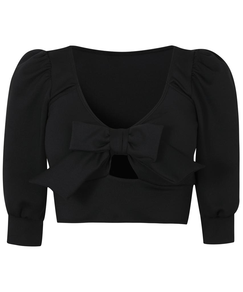 Soltipeullawo Ribbon Balloon Top Black