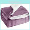 Pure Color Plush Blanket For Home Office Warmth With Doublesided Coral Fleece