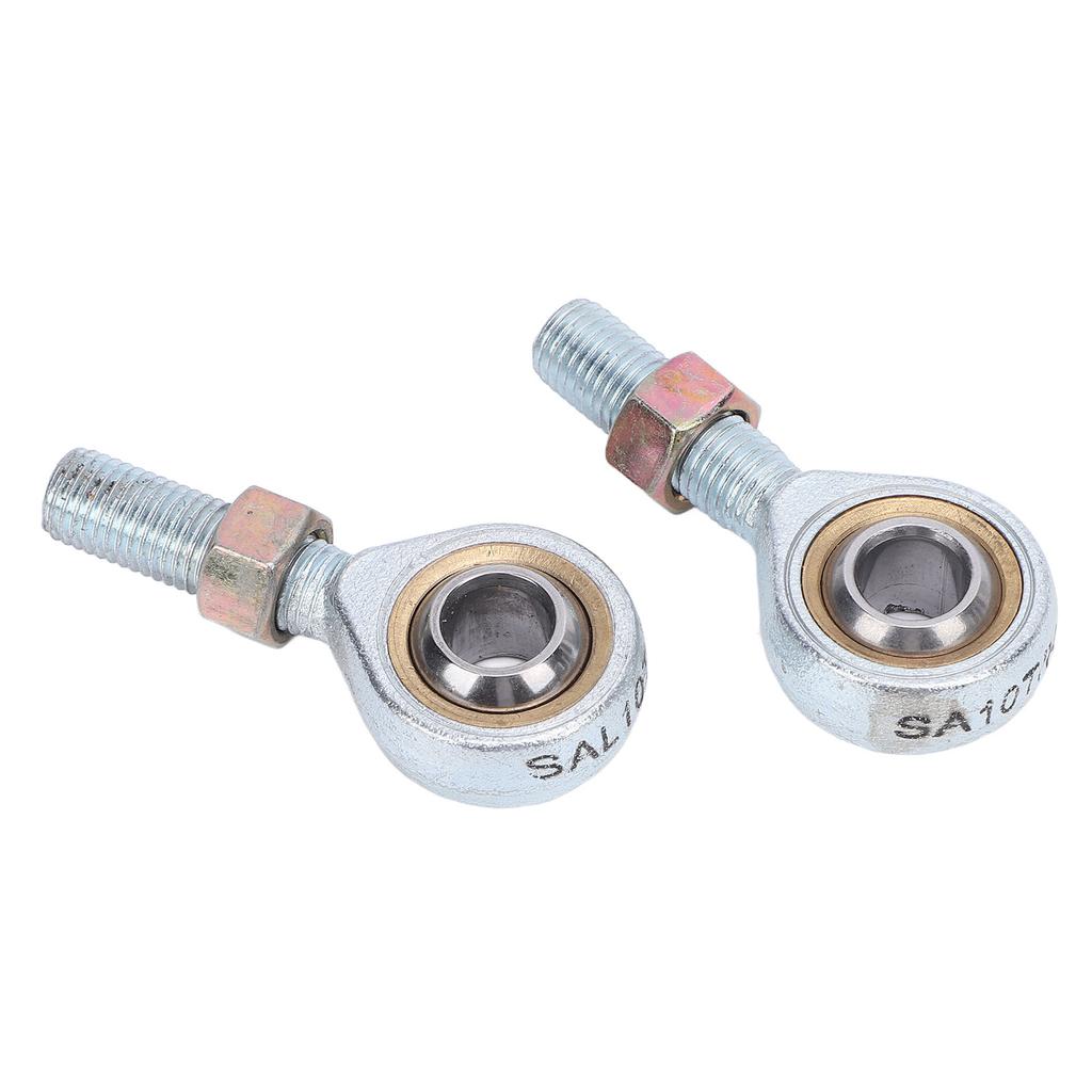 2Pcs M10 Tie Rod End Ball Joint Bearing Steel Alloy Smoother Steering Enhanced Handling for ATV Quad Go Kart
