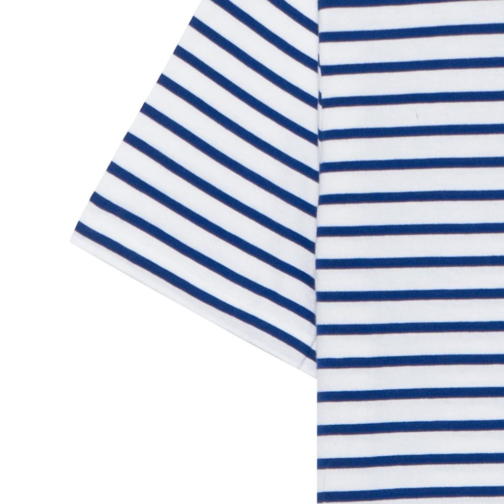 Polo Ralph Lauren SS22 Cartoon Bear Striped Short Sleeve T-Shirt Men Tops Blue 710863010-001