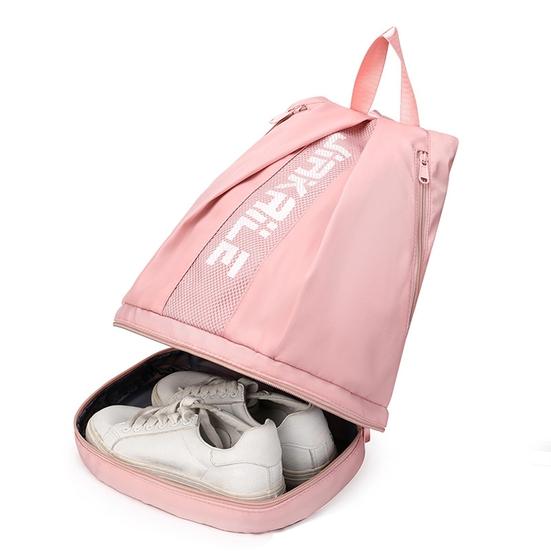 Rucksack, Sporttasche mit Schuhfach, verstellbarer Schultergurt, Reißverschluss, großes Fassungsvermögen, Seesack, tragbare Outdoor-Sport-Reisetasche