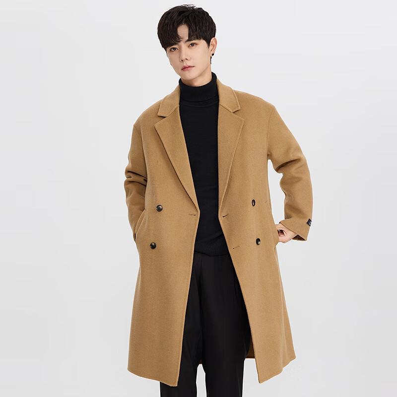 

FAPAI Men s Pure Merino Wool Winter Overcoat 2XL 54