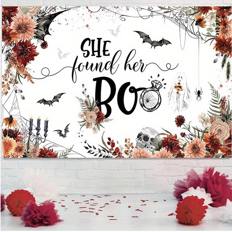 1 piece of Halloween single party backdrop "She Found Her Treasure" single party decoration