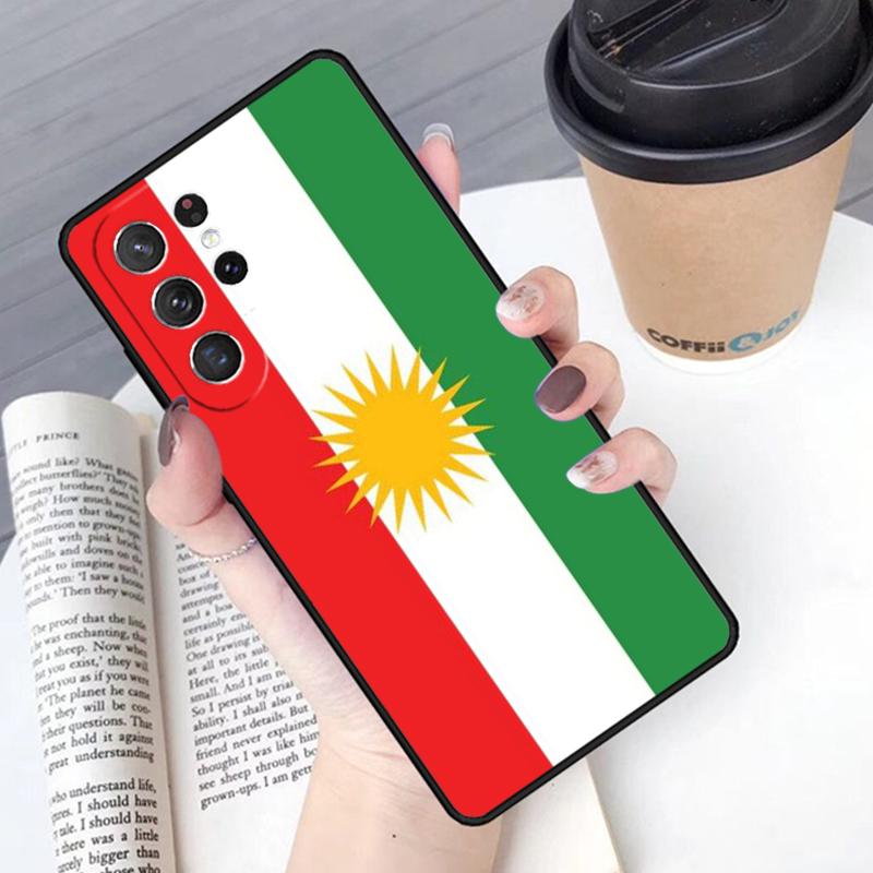 Kurdistan Kurdish Flag phone case Cover For Samsung Galaxy S24 S25 Ultra S21 S22 Ultra S10E Note 10 Plus Note 20 FE S23