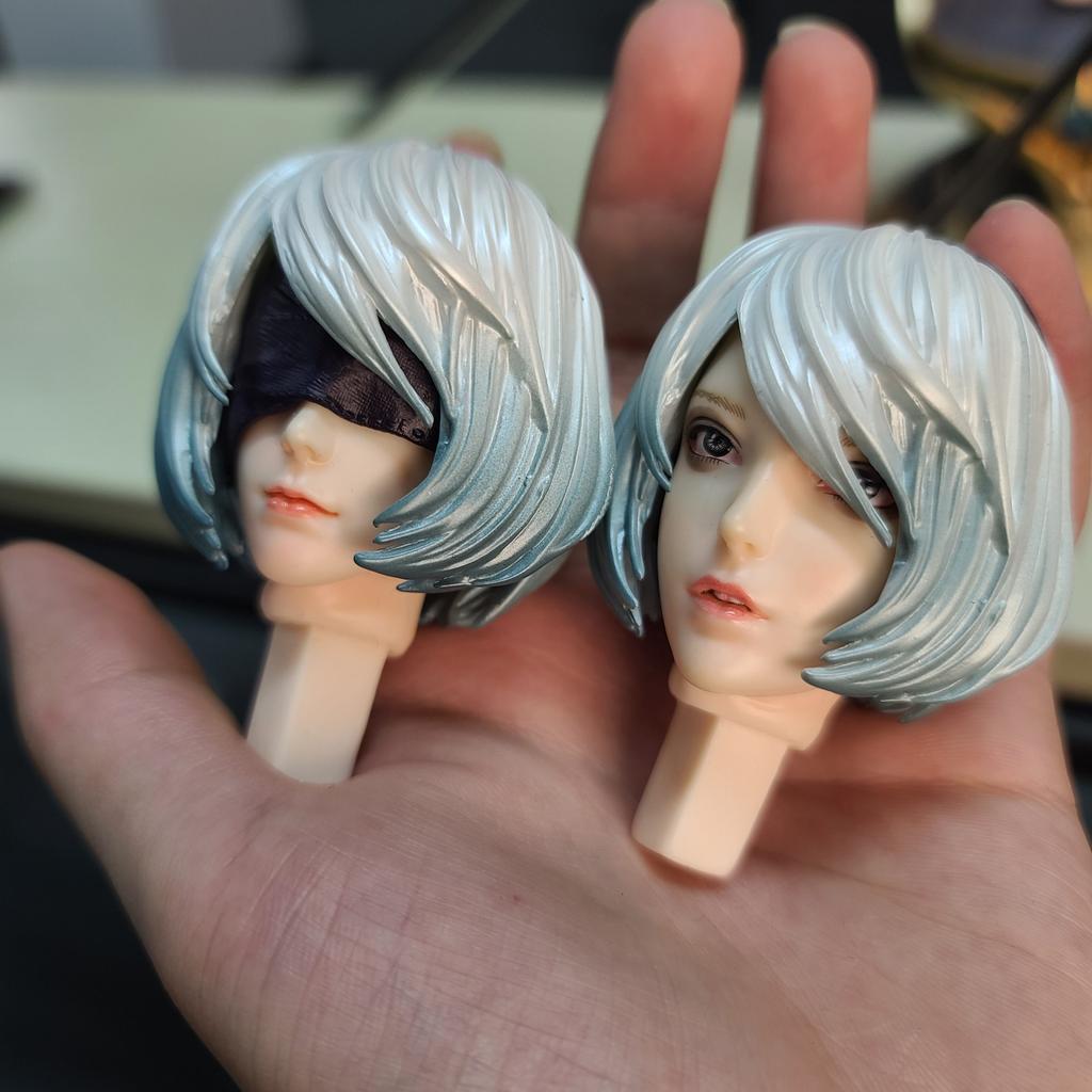 Swimwear Series 2B 1/4 Scale Anime Figure Double Head Sculpt 52cm Featuring Foundation ABS Anime Collection Giant Statue Present Model