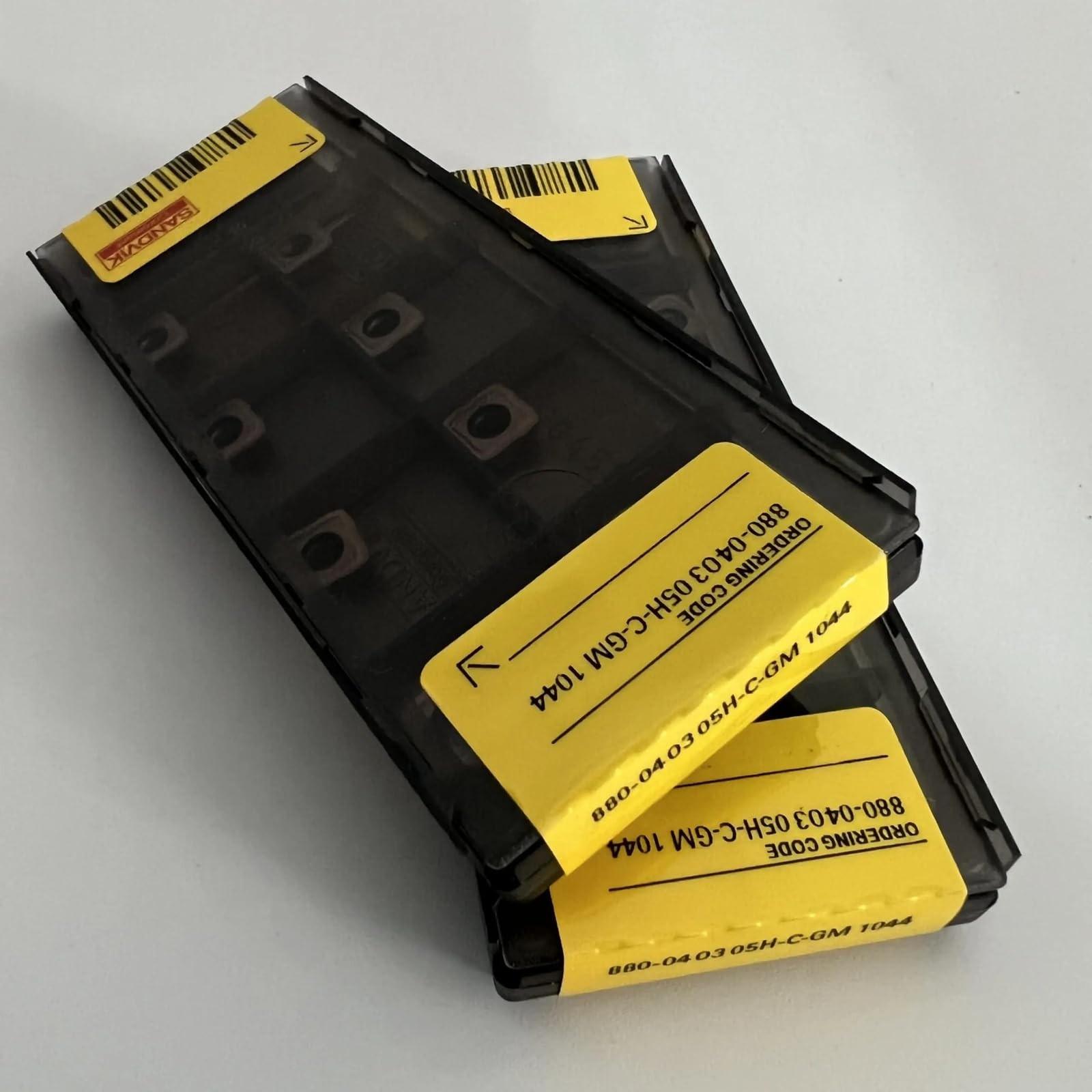 

Original Sandvik / 880-040305H-C-GM 1044 / CNC lathe carbide blade 10 PCS