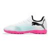 FUTURE 7 PLAY Round Toe Lace-up TF Turf Stud Mesh Football Boots Men White Blue 107726-01