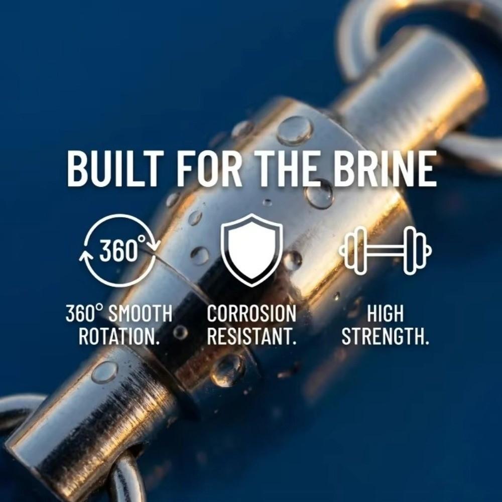 Rolling Swivel Fish Snap Swivels Stainless Steel Fishing Connector  Fishing Lures