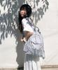 Masmarulez Curved Shirring Backpack_Silver Gray