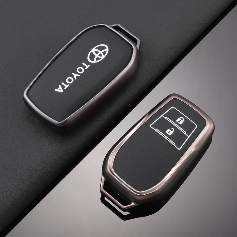

Hot For Toyota Leather Car Key Case Fob Cover for Toyota RAV4 Crown Hilux Fortuner Yaris Prius Corolla Camry Land Cruiser Avensi
