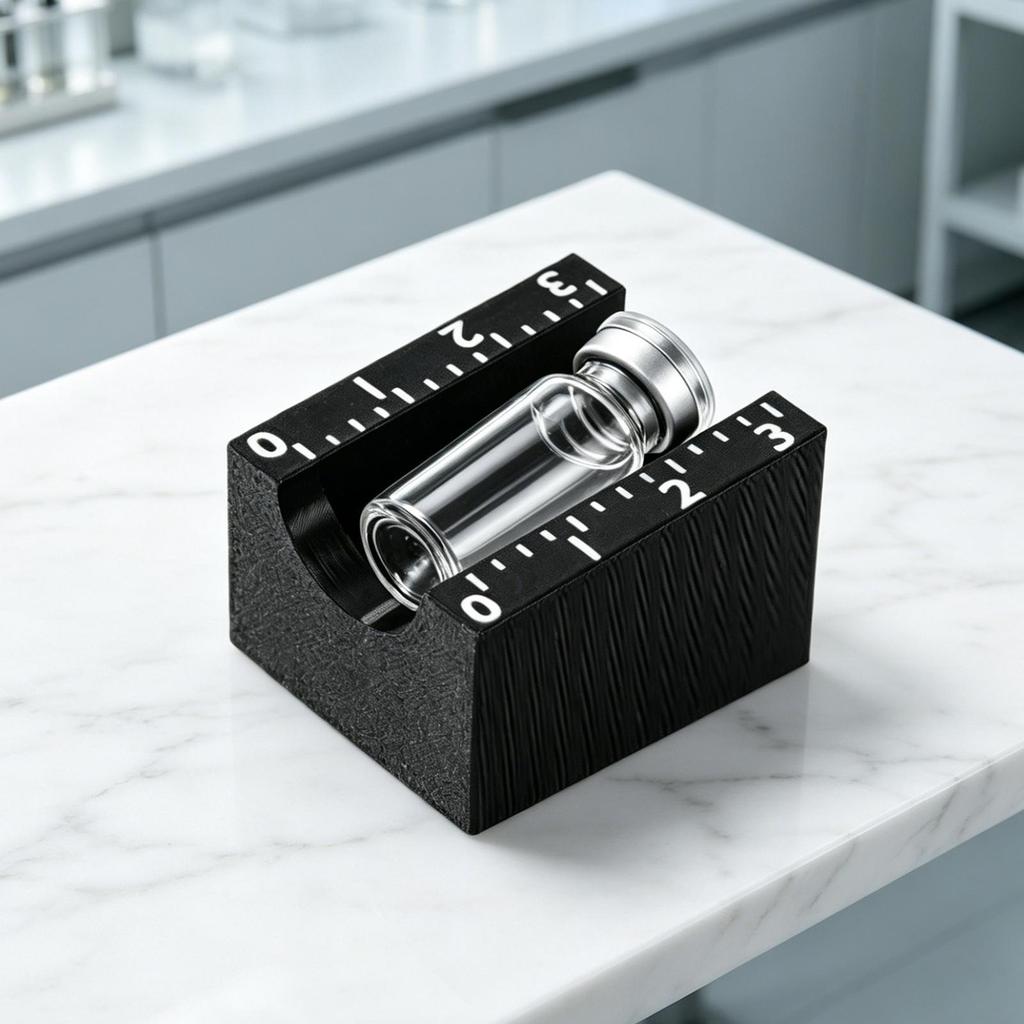 Etikettierer Werkzeug 3ml 10ml Fläschchen Manuell Präzise Ausrichtung Flaschen Etikettierer für Kleine Gläser Gewürzbehälter