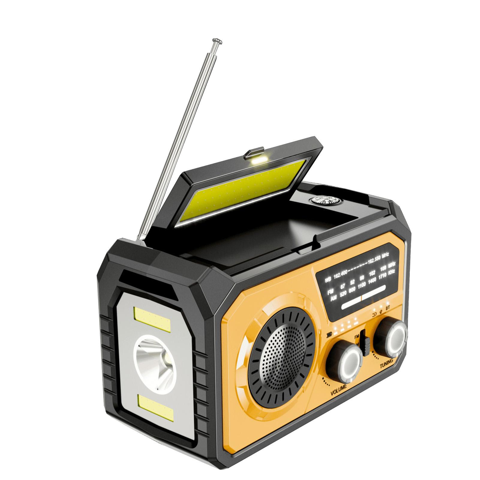 

Аварийное радио с ручным заводом 16000 мАч, беспроводное радио с ручным заводом, погодное радио NOAA/AM/FM, портативное солнечное радио, погодное радио с ручным заводом оранжевый