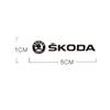 AFK1 Metal Car Decals Window Wiper Logo Sticker for SKODA VRS SCALA FABIA Octavia Kodiaq Superb Karoq YETI Auto Reflective Interior