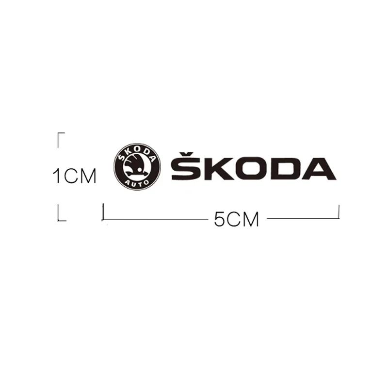 AFK1 Metal Car Decals Window Wiper Logo Sticker for SKODA VRS SCALA FABIA Octavia Kodiaq Superb Karoq YETI Auto Reflective Interior