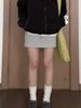 2026 Women's High Waist Gray Bodycon Sports Skirt - Spring/Summer A-line Slimming Casual