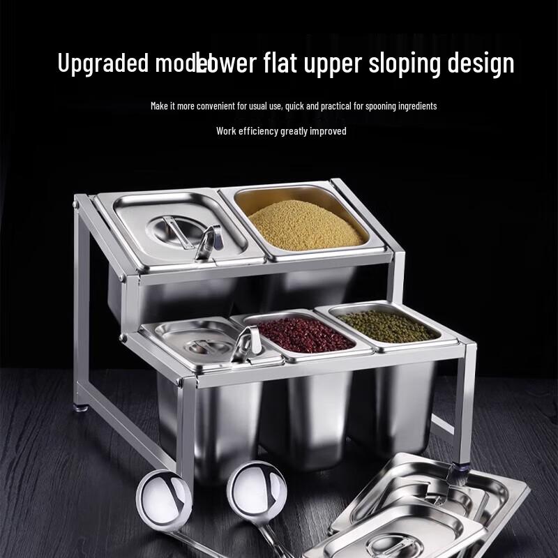 Huihuang Stainless Steel Commercial Spice Jar Set