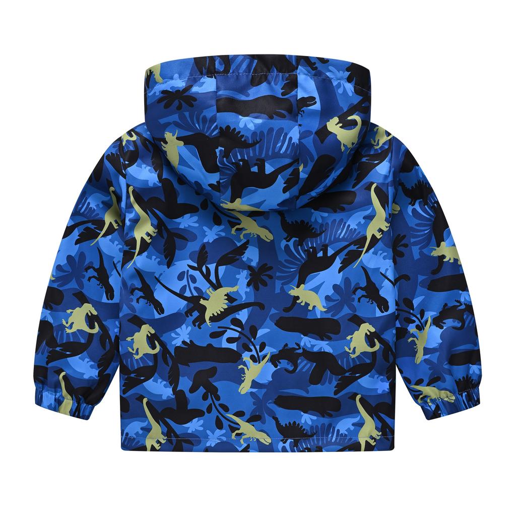 Middle and Large Children Boys and Girls Multi-color Printing Hooded Jacket Light Models of Fashion Jacket Children's Clothing