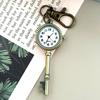 Fashion Alloy Quartz Pocket Watch Antique Copper Retro Hanging Watch Keychain Watch Gift