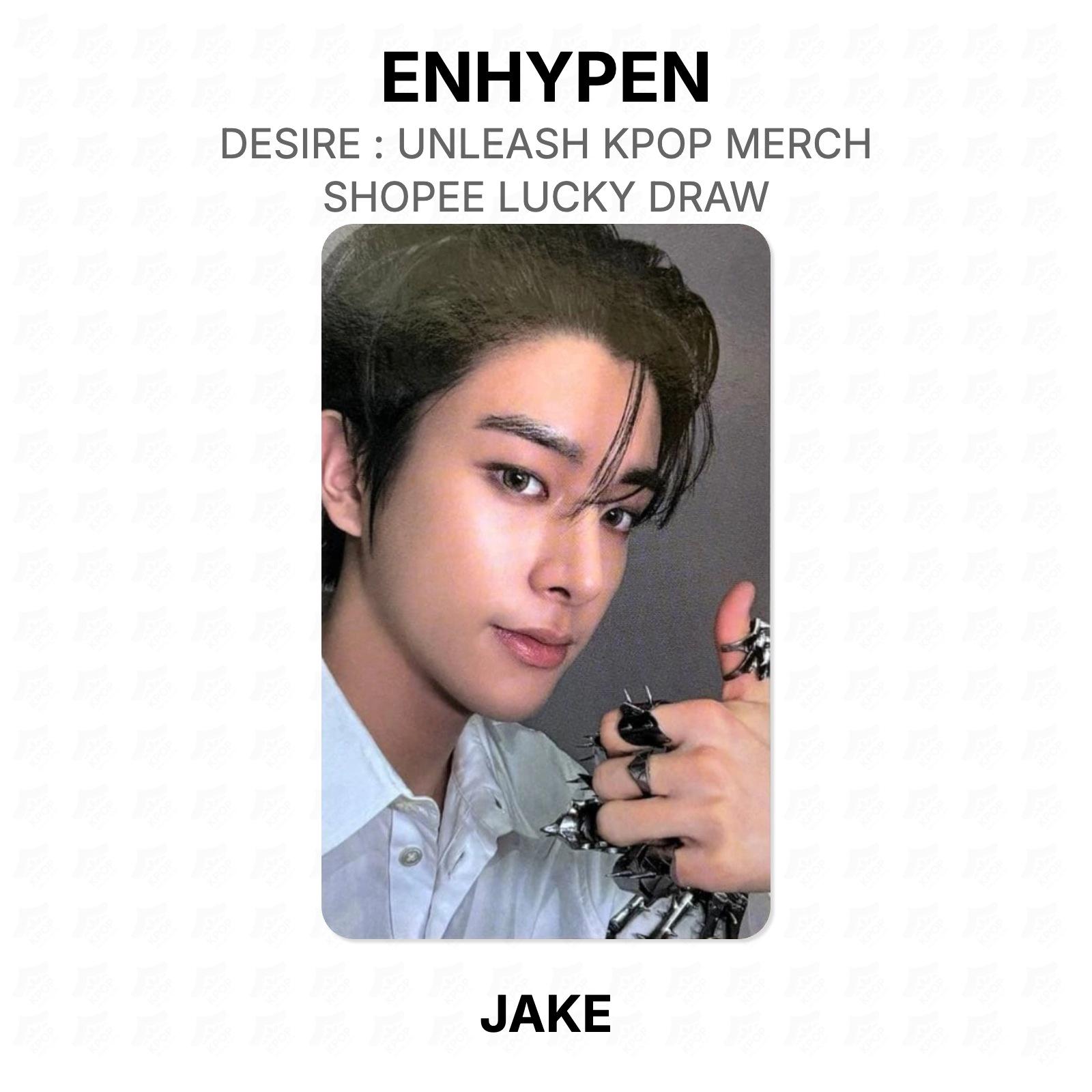 ENHYPEN DESIRE : UNLEASH KPOP MERCH/SHOPEE LUCKY DRAW Official Photocard JAKE