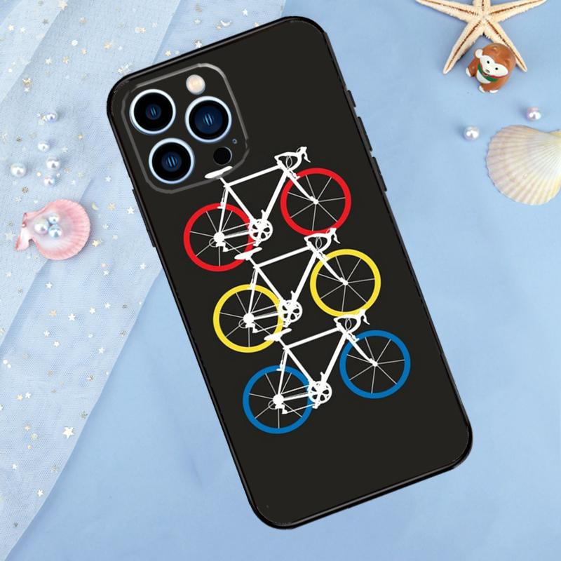 Mountain Bike Cycling art Case For iPhone 17 Pro Max 16 14 13 12 11 15 Pro Max Plus 12 13 Mini 16e 17 Air Back Cover