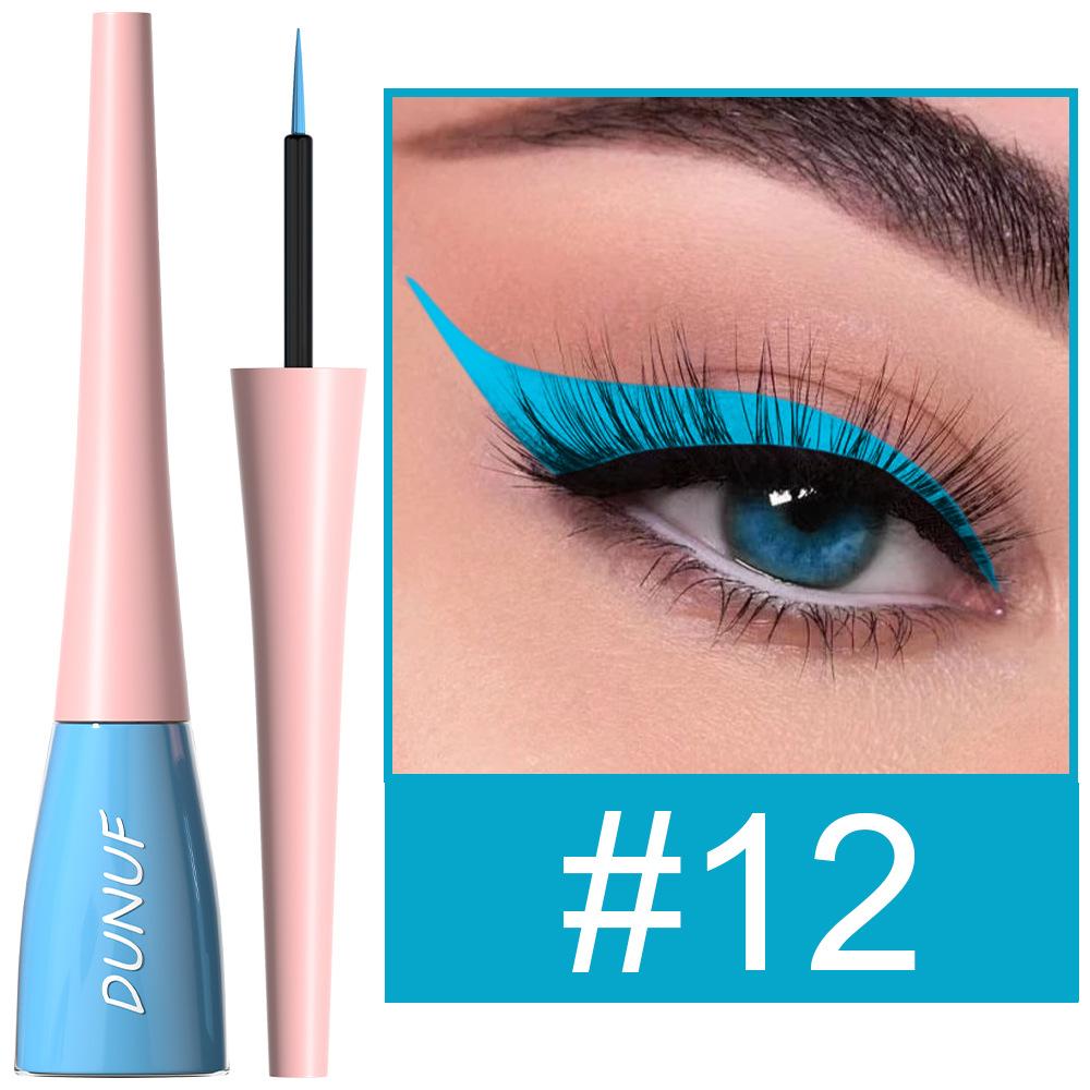 18 colori eyeliner liquido ad asciugatura rapida impermeabile eyeliner a lunga tenuta ombretto sistema di colori misti eyeliner penne per trucco occhi glamour