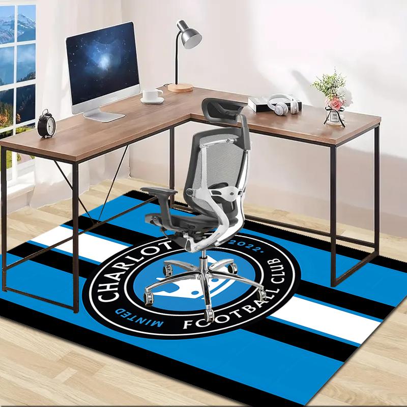 1pc Football Team Design Area Rug - Non-Slip, Soft & Cozy Floor Mat for Living Room, Bedroom, Office - Indoor/Outdoor Decorative Carpet