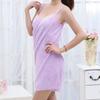 Household Bathroom Bath Towels Wearable Towel Dress Beach Adults Bath Gown Sling Robes Home Nightwear Microfiber Women Bathrobe