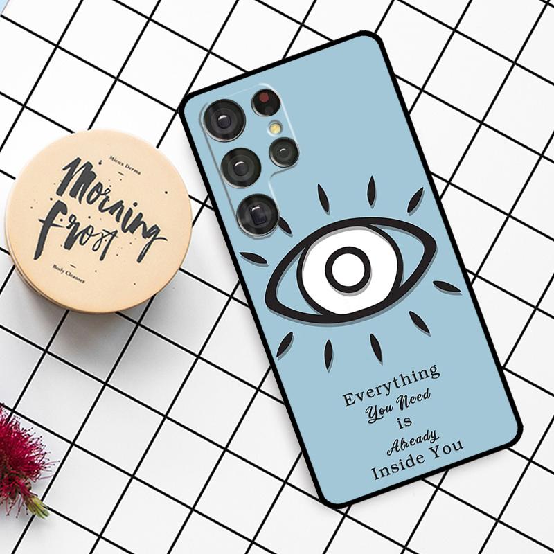 Big Eyes Cartoon Pattern Case For Samsung Galaxy S25 Ultra S23 S22 S21 S20 S24 Ultra S9 S10 Plus S25 FE Phone Cover