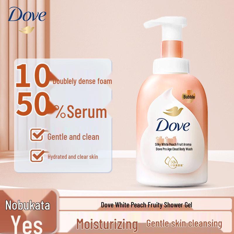 DOVE Cherry Blossom & White Peach Shower Foam Set