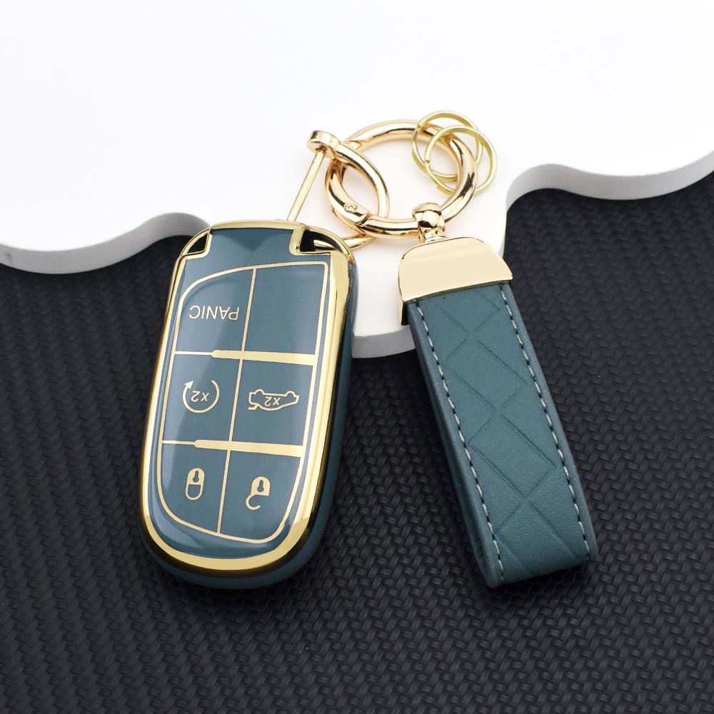 Anti-scratch Car Key Case Cover Shell For Jeep Renegade Grand Cherokee Dodge Ram 1500 Journey Charger Challenger Durango Case