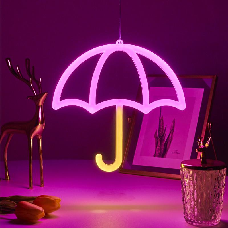 Double-Sided LED Neon Light for Romantic Room Decor
