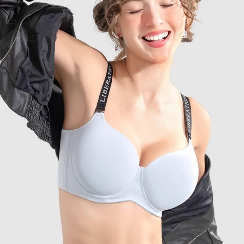 Ultracienki biustonosz pełnokielichkowy dla mniejszych biustów Push-up i kontrola boczna
