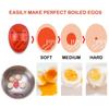Egg Timer&Alarm Clock for Kitchen - Perfect Soft/Medium/Hard Boiled Eggs Decorative Cooking Tool with 3-Stage Doneness Indicator