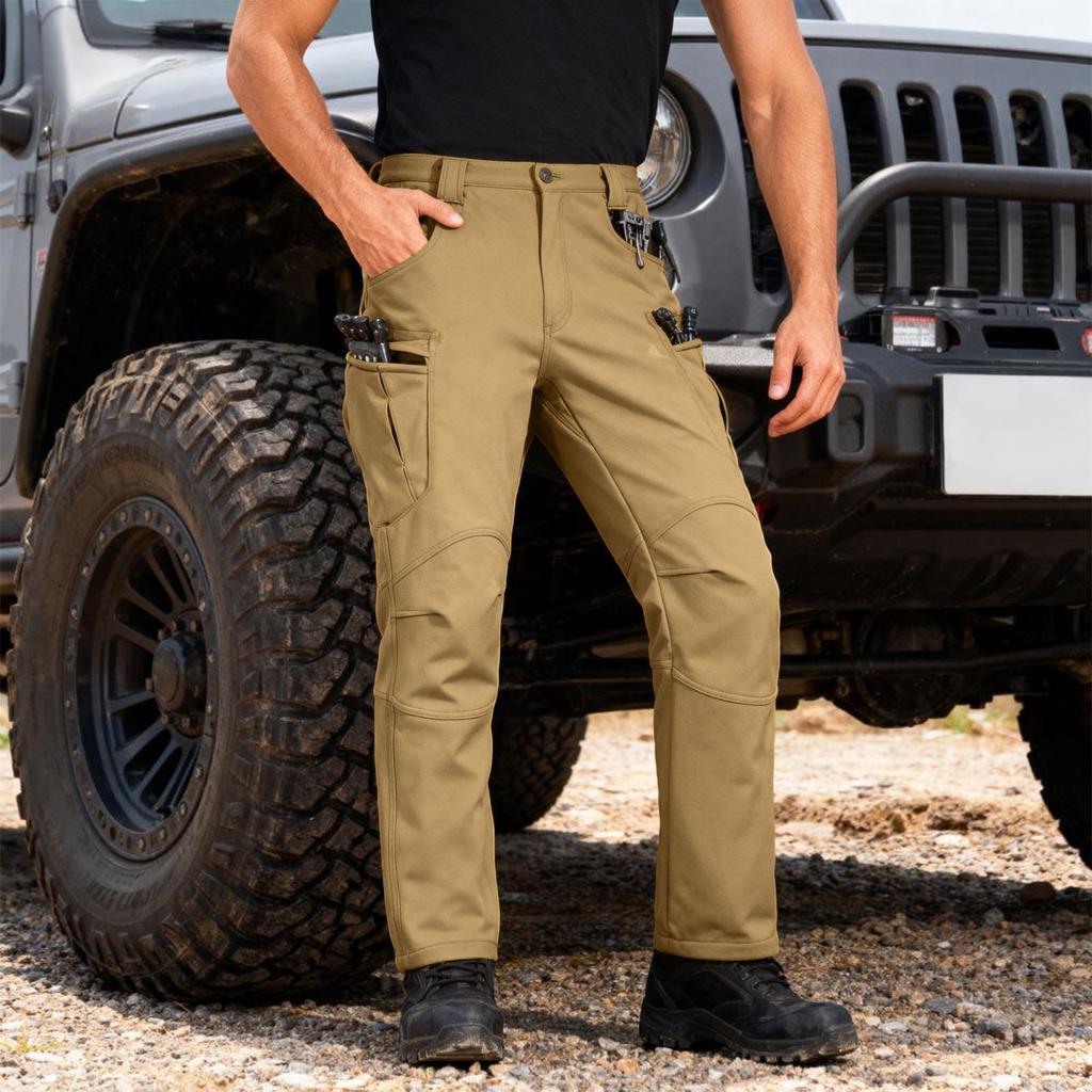 Men's Cargo Pants |, Multi-Pocket, - & -Lined For Hiking, Fishing & Construction Work