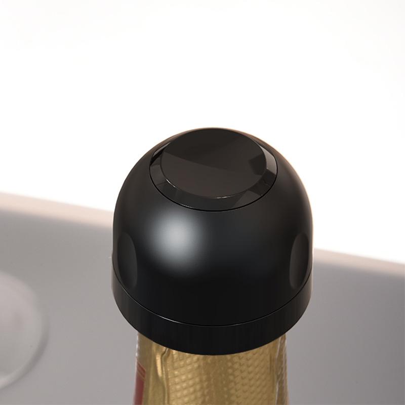 Sparkling Wine Champagne Cork Seal: No-Leak Rotating Lock Cap