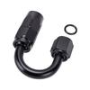 6AN 180 Degree One Piece Full Flow Hose End Fitting Swivel 6061 T6 Aluminum Alloy Hose End Fitting for Braided Hose