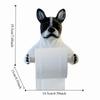 Cute Dog Toilet Paper Holder Dispenser Decorative Dog Toilet Roll Holder Space Saving 3D Dog Shape Wall Mounted Roll Rack RV