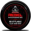 UrbanGabru Rebel Clay Wax 85g | Starker Halt Matt Keratin Sicher Styling