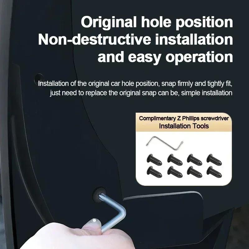 For Volvo S60 2011-2018 2012 2013 2014 Car Mudflaps 4PCS Front Rear Fender Wheel Cover Guard Mudguard Splash Guard Accessories