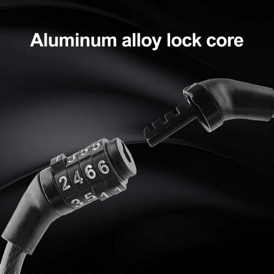 Anti-Theft Bicycle Combination Lock Rust Resistant Easy To Use Compact Size Mountain Bike 4-Digit Password Lock
