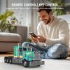 Mould King 13201 Zestaw do budowy ciężarówki, Model ciężarówki sterowany przez aplikację i RC, Zestaw klocków do budowy pojazdu przyczepy STEM, Kolekcjonerski