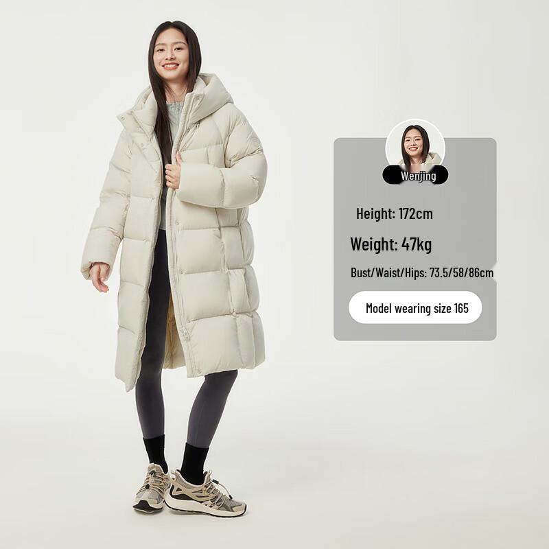 Tanbol Women's Mid-Length Hooded Puffer Jacket