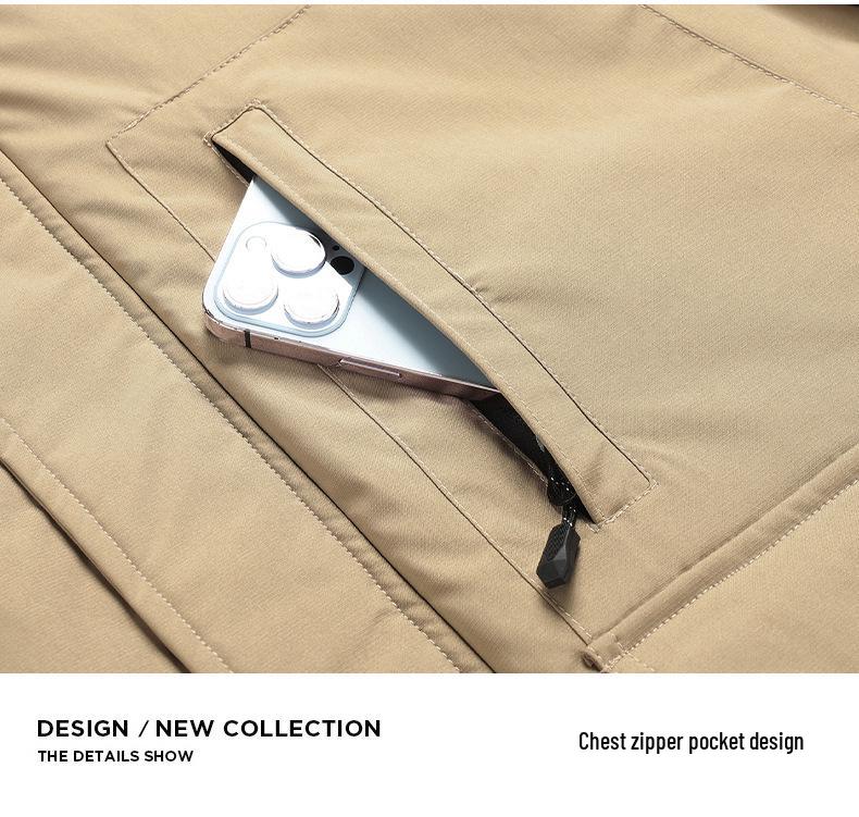 2025 Men's Winter Workwear Down Jacket with Detachable Hood and Thickened Graphene, 90% White Duck Down