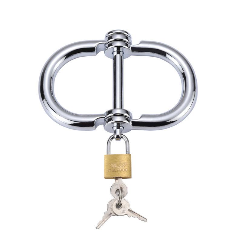 Metal Detachable Steel Handcuffs with Locks and Keys BDSM Slave Role Playing Sex Toy Tool Products Suitable for Adults