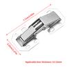 Cabinet Hinge Door Hinge Plated Free-Punching Soft Closing Kitchen Cupboard Damper Buffer Furniture Hardware
