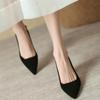 Black Sandals Women Summer New Fashion Women's Pointed Square Heel Sandals Pumps Women Shoes Office Dress Shoes Sexy High Shoes