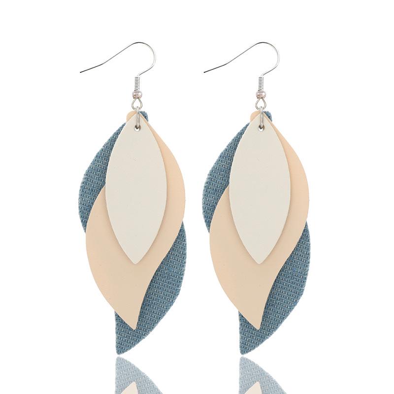 Stylish PU Leather Earrings: Creative Designs & Shapes