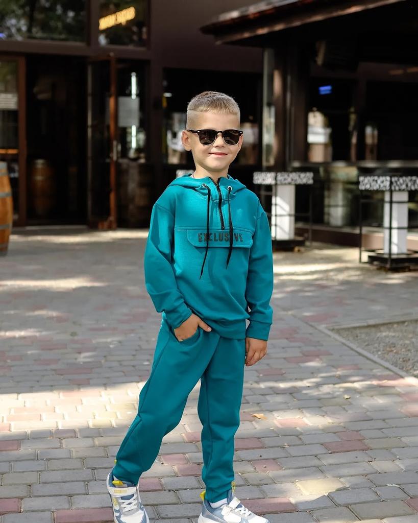 Boys’ Hoodie and Pants Set – Elastic Cuffs, Side Pockets & Adjustable Hood, Any Season, 6326-057-33 HC