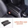 ABS Carbon Car Central Armrest Storage Box Panel Cover Trim For Mercedes Benz A B Class CLA GLA GLB W177 W247 C118 H247 -24