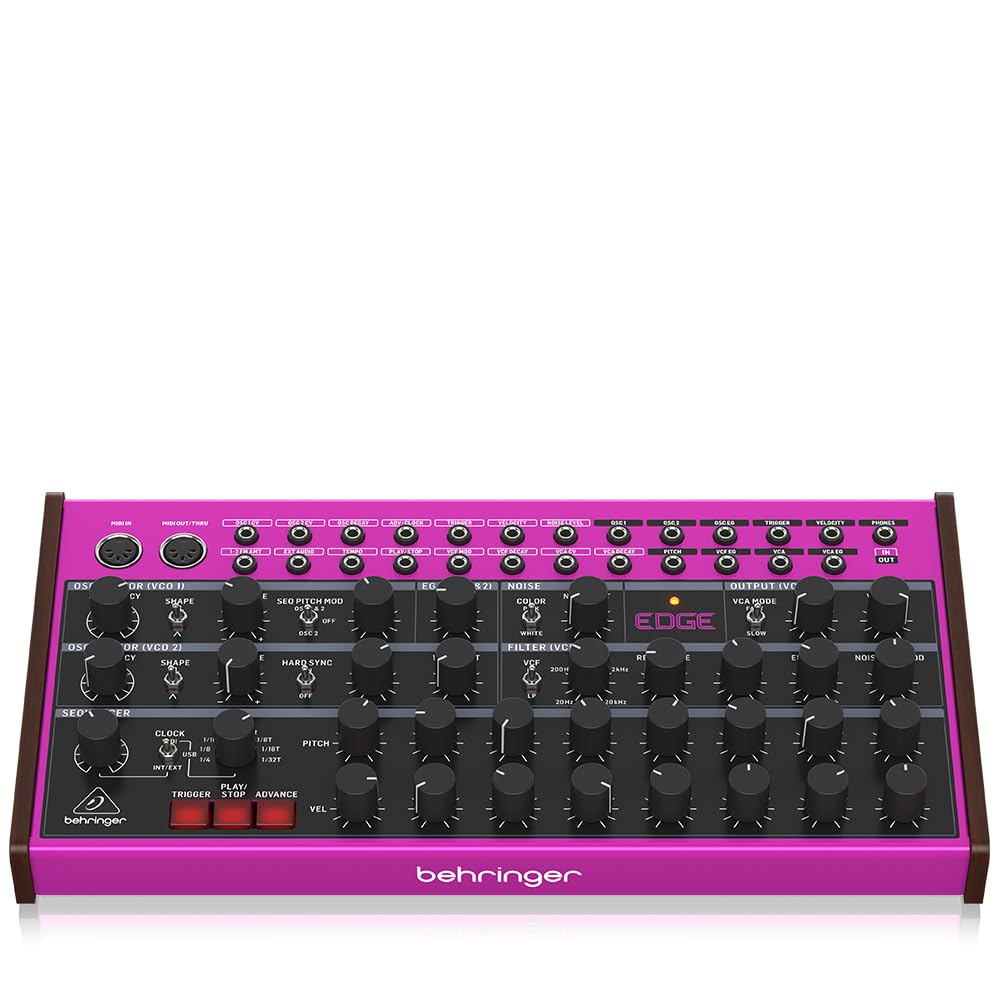 Behringer EDGE Analog Percussion Synthesizer with Sequencer and MIDI Support Semi-Modular Built-in MIDI/USB